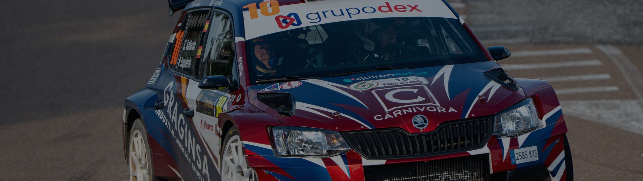 Coche de GRT Rally Team en competición