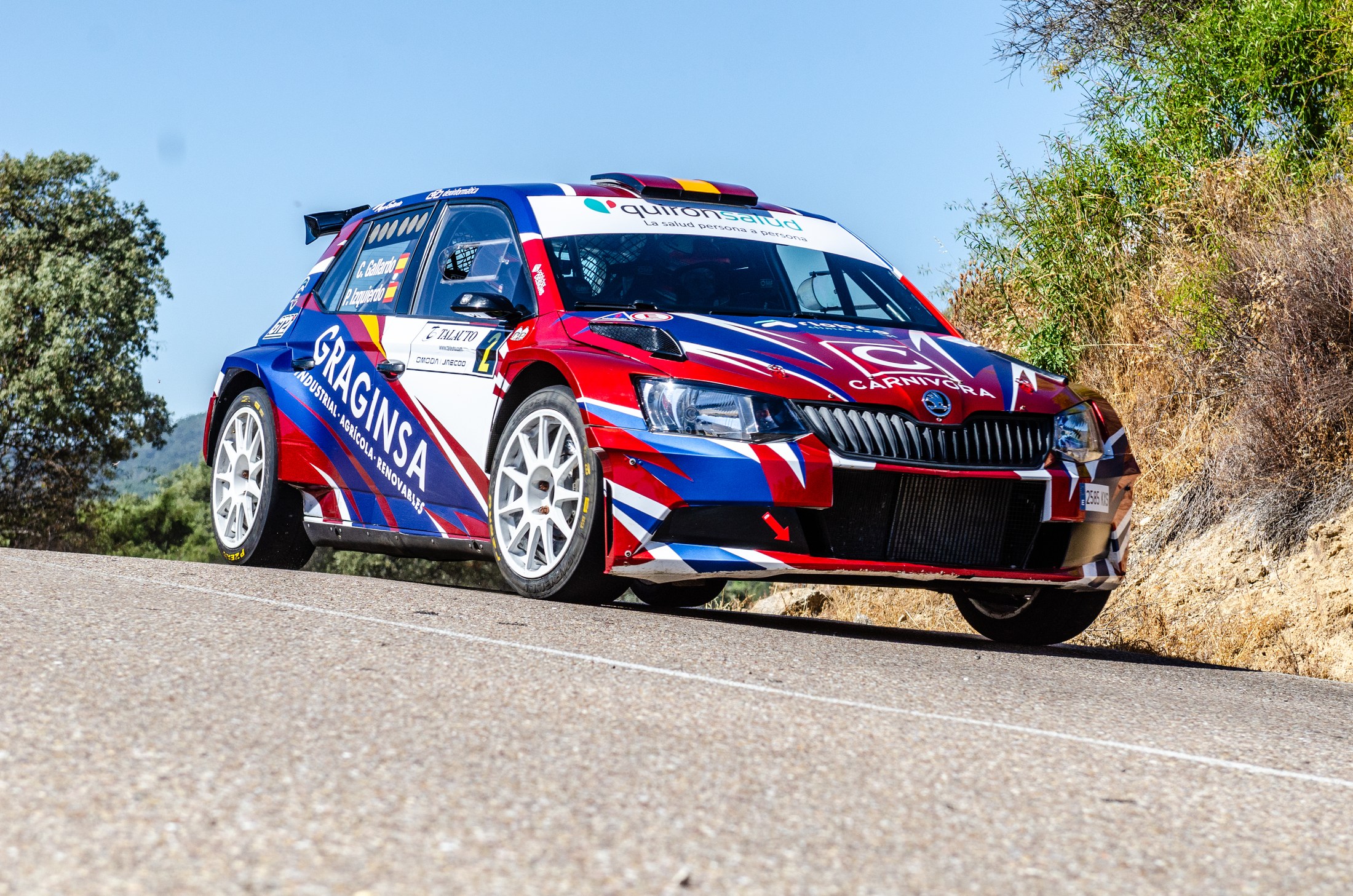 Skoda Fabia R5 de GRT Rally Team en tramo de Talavera